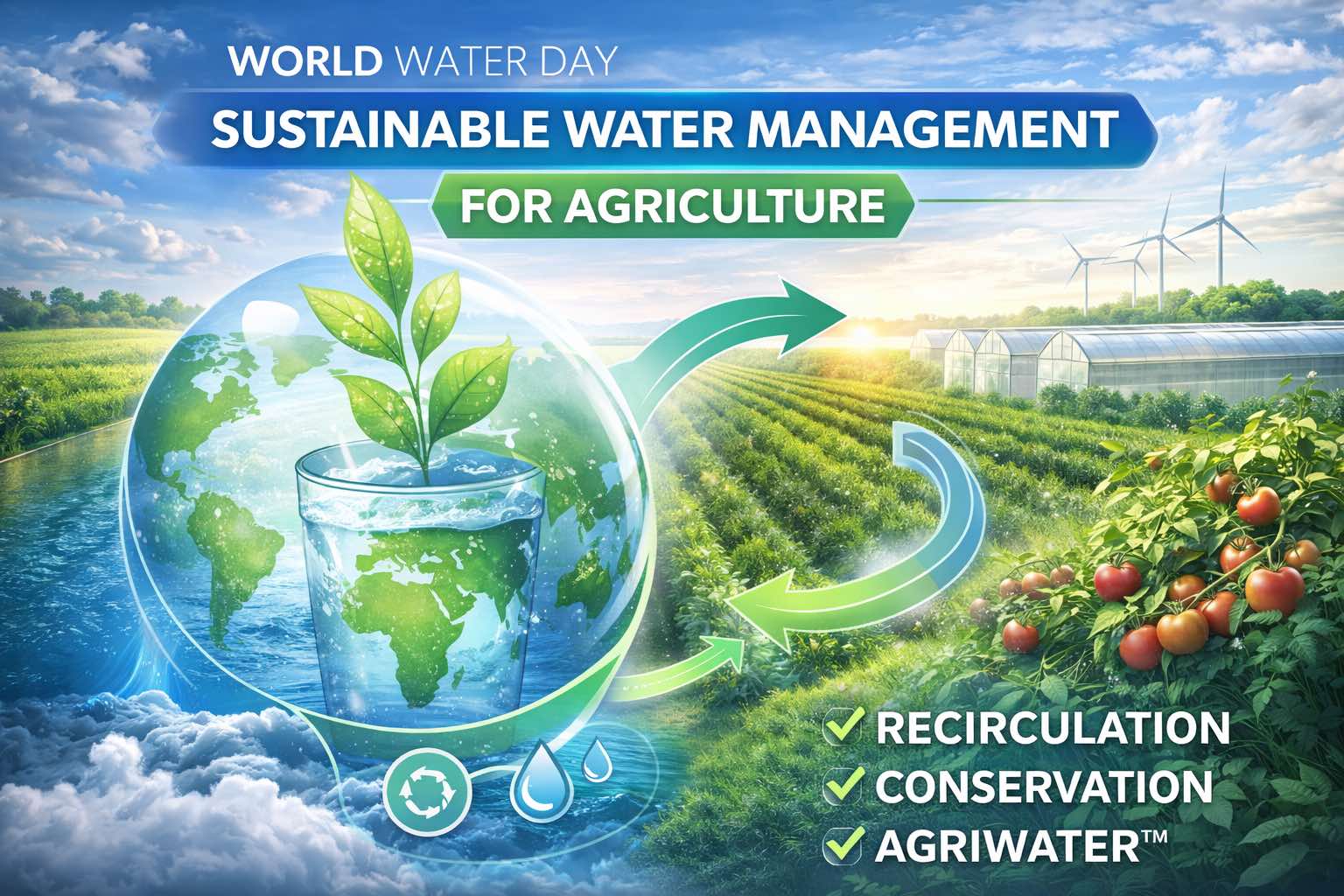 Бъдещето на водата в агросектора – рециркулация, капково, AgriWater™
